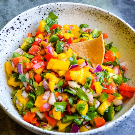 Fresh Mango Salsa - Recipe photo by Kayscleaneats