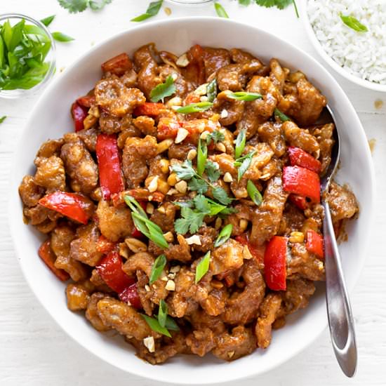 Peanut Sauce Chicken - Recipe photo by thecozyapron