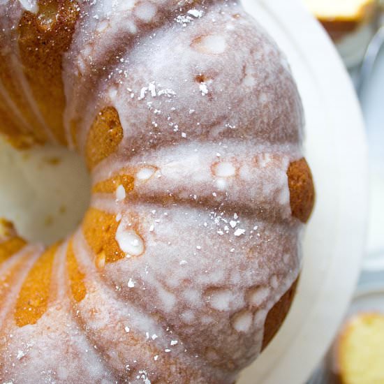 Glazed Buttermilk Donut Cake - Recipe photo by Kathryns.kitchen.blog