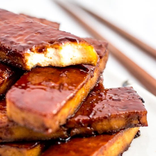 The Best Oven Baked Hoisin Tofu - Recipe photo by George Ahmed