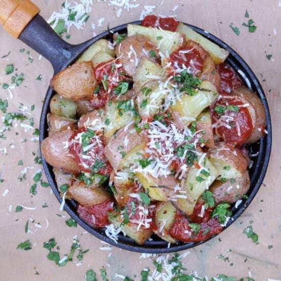 Mexican Patatas Bravas - Recipe photo by Arun