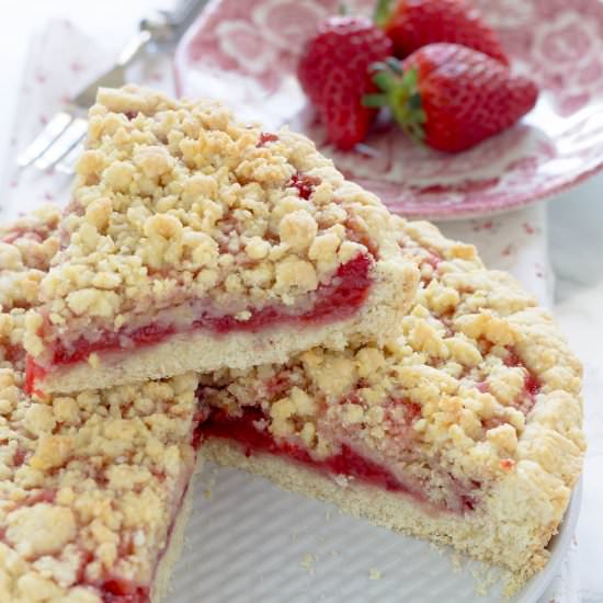 Crumbled strawberry cake - Recipe photo by lericettediluci