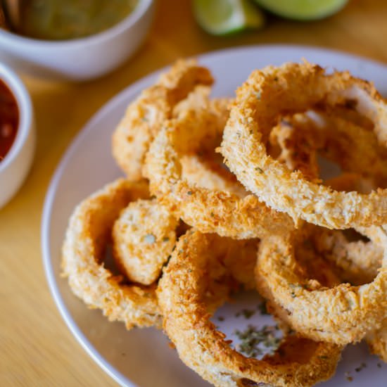 Air Fryer Onion Rings - Recipe photo by GradFood