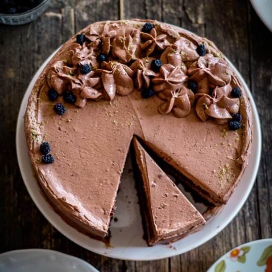 Keto Chocolate Cake with Mascarpone - Recipe photo by daniscookings