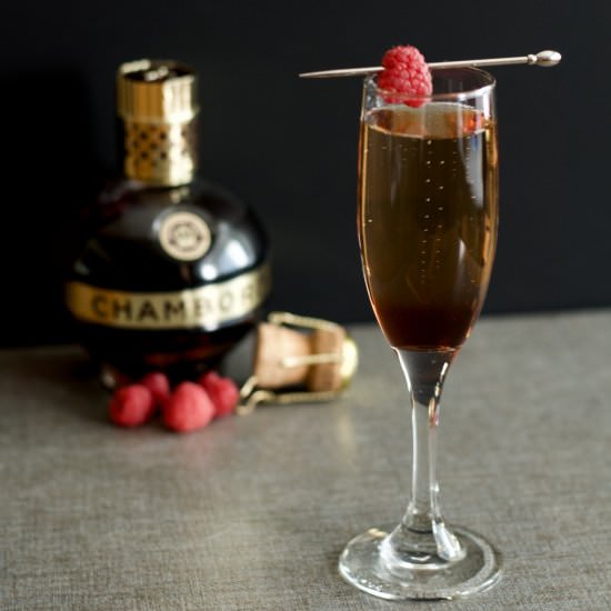 The Chambord 75 - Recipe photo by firstordergin