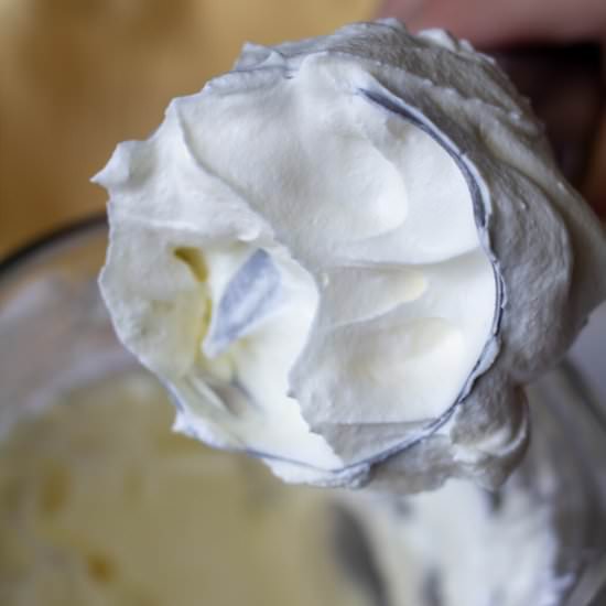 Easy Homemade Whipped Cream - Recipe photo by Salty Lemon Sister
