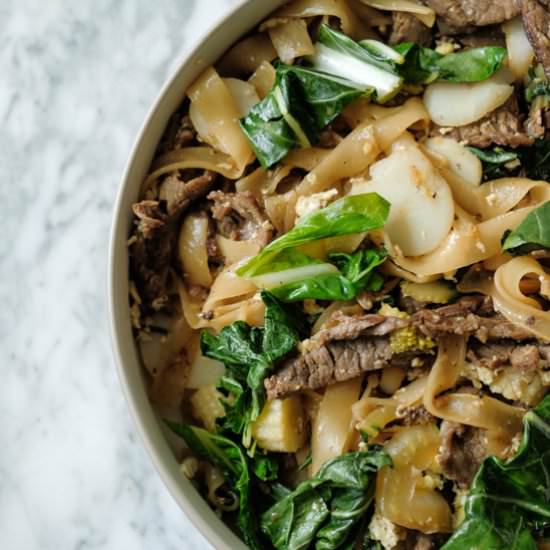Beef and Bok Choy Pad See Ew - Recipe photo by kendallwross