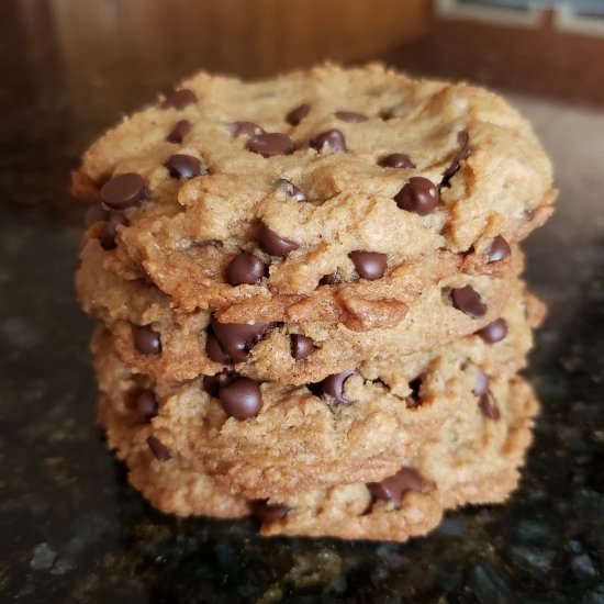 Peanut Butter Chocolate Chip Cookie - Recipe photo by kitchengrrrls