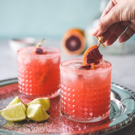 The Best Blood Orange Margarita - Recipe photo by cafesazonyvida