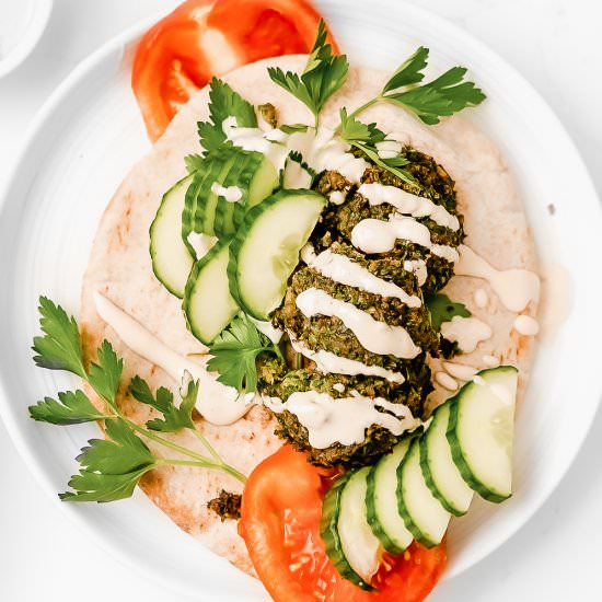 Healthy Baked Falafel - Recipe photo by @whitekitchen_redwine