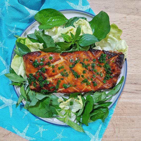 Sweet Chili Grilled Salmon - Recipe photo by cookmorphosis