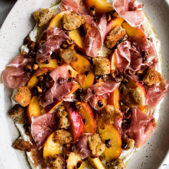 Peaches & Prosciutto - Recipe photo by The Original Dish