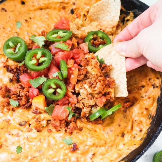 One Skillet Vegan Queso - Recipe photo by mags_makes