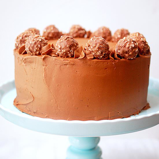 Chocolate Nutella caramel cake - Recipe photo by evabakes