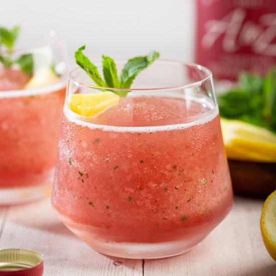 Pineapple Mint Frosé - Recipe photo by Lokness