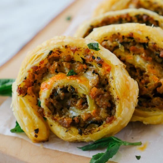 Delicious Sausage Pinwheels - Recipe photo by noshingwiththenolands