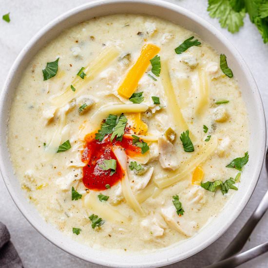 Instant Pot Enchilada Chicken Soup - Recipe photo by Eatwell 101