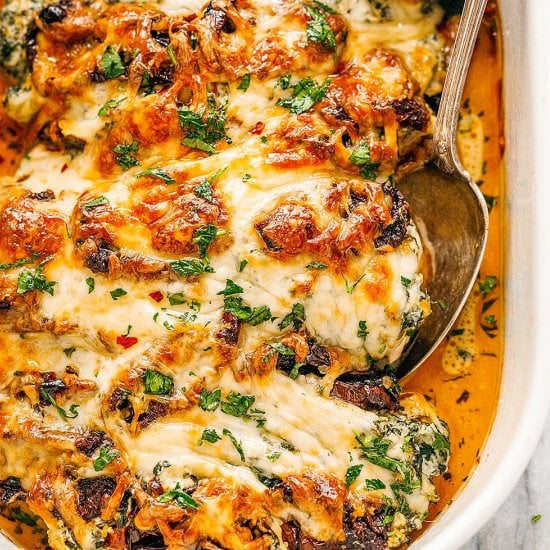Baked Tuscan Chicken Casserole - Recipe photo by Eatwell 101