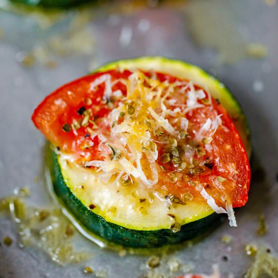 Baked Parmesan Zucchini Bites - Recipe photo by Eatwell 101