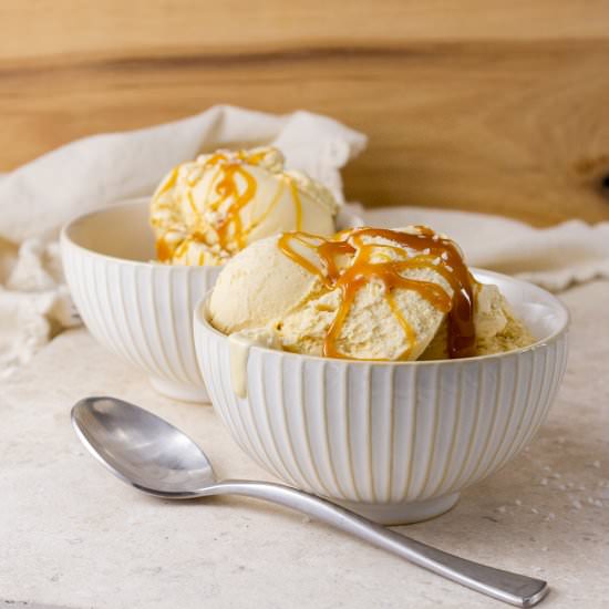 Salted Caramel Ice Cream - Recipe photo by dwayland