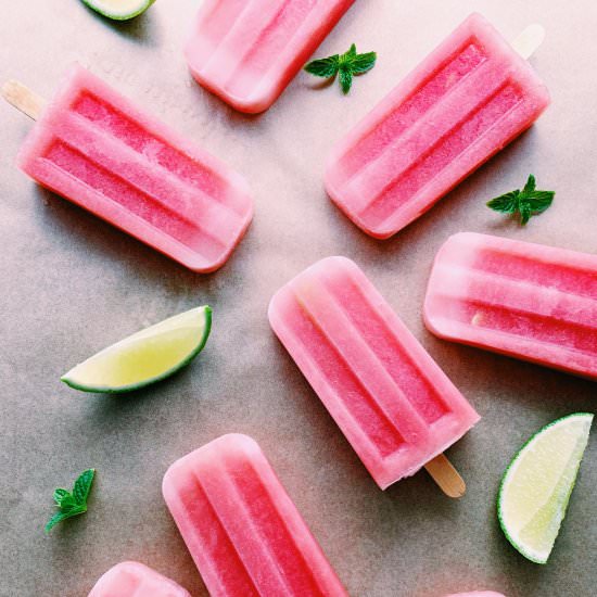 Watermelon Mint Popsicles - Recipe photo by thefigjar