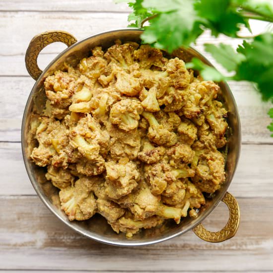Vegan Cauliflower Korma - Recipe photo by Sixhungryfeet