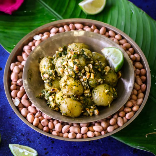 Baby Potatoes With Peanuts - Recipe photo by thepeppercook