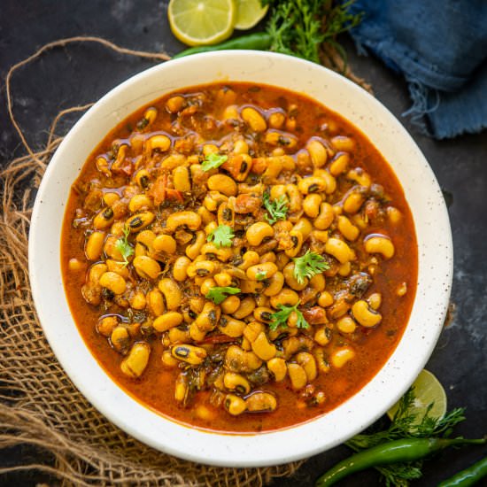 Lobia Masala - Recipe photo by Whiskaffair