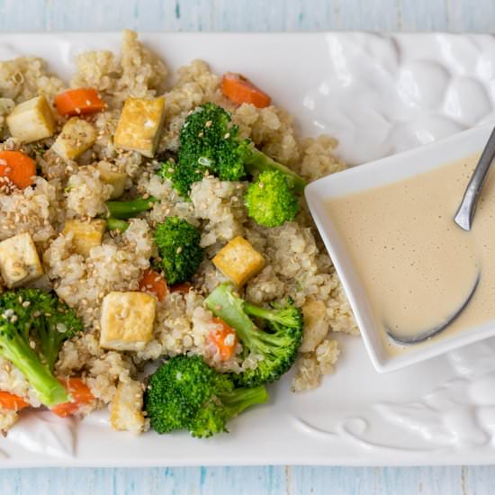 Tofu Quinoa Grain Bowl - Recipe photo by Chef Molly