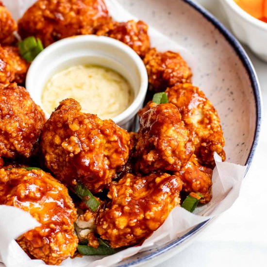 Vegan BBQ Cauliflower Wings - Recipe photo by eatwithclarity