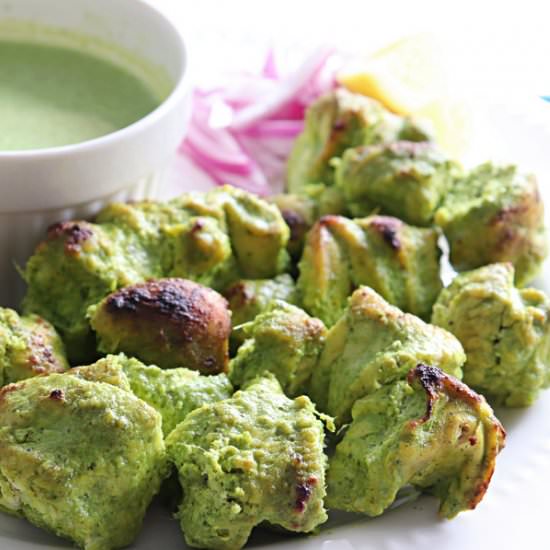 Hariyali Chicken Kebab - Recipe photo by sandhiya