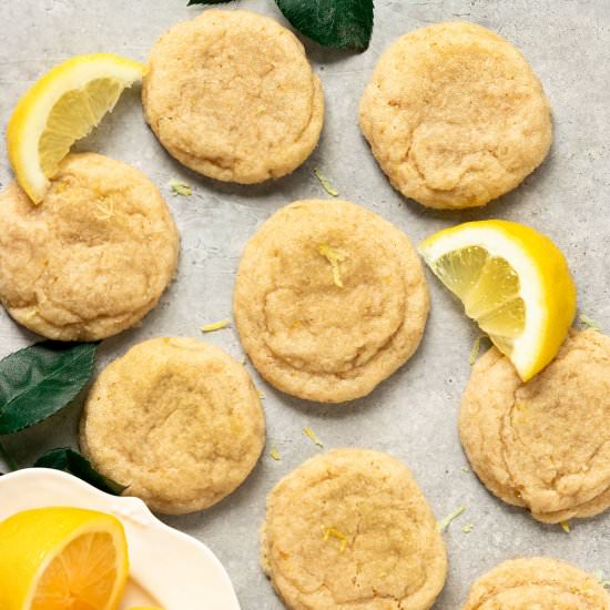 Vegan Lemon Sugar Cookies - Recipe photo by ShortGirlTallOrder
