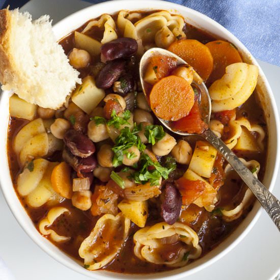 Vegan Minestrone Soup - Recipe photo by MyPurePlants
