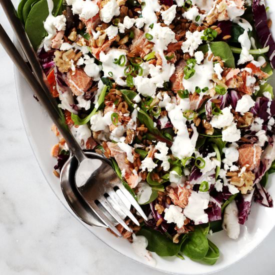 Smoked Salmon Salad - Recipe photo by PinchandSwirl