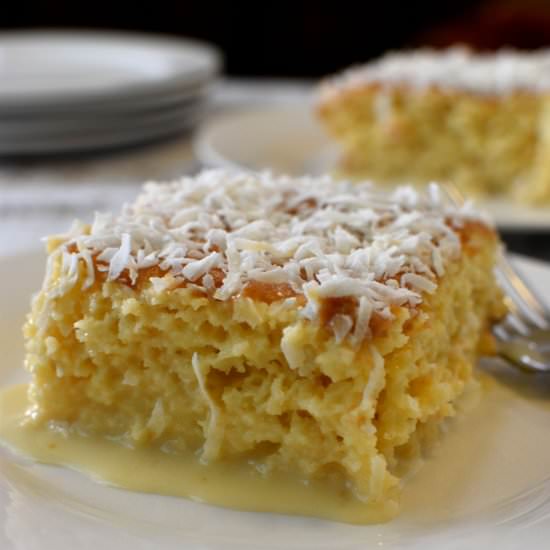 Coconut Tres Leches Cake - Recipe photo by Simple Living Recipes