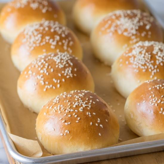 Sourdough Hamburger Buns - Recipe photo by lovelylittlekitchen