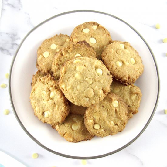 White Chocolate Macadamia Cookies - Recipe photo by Keto Cooking Christian