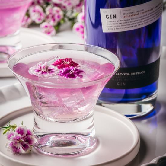 Empress Maid of Honor Gin Cocktail - Recipe photo by cookingwithwineblog
