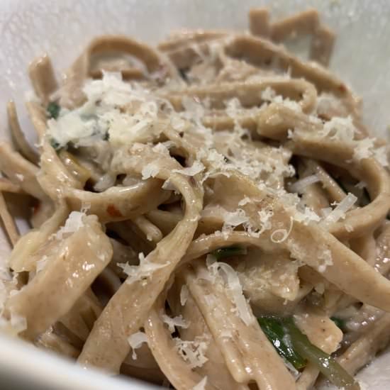 Ramps Pasta with Preserved Lemon - Recipe photo by omri