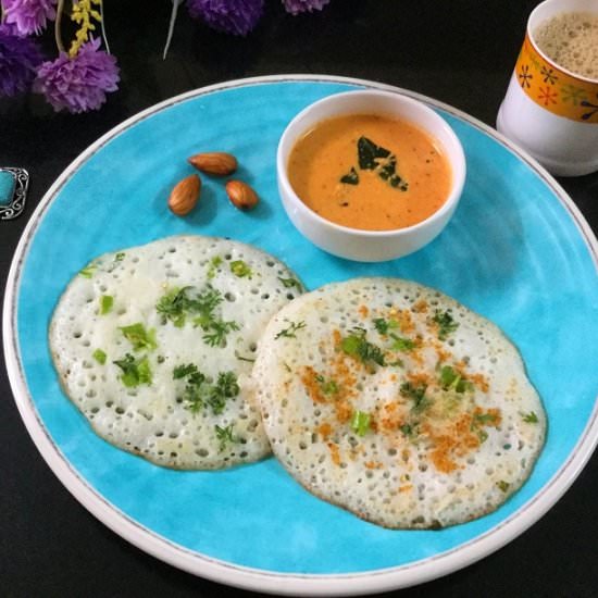 Paneer Uttapam (Indian Pancakes) - Recipe photo by CurryandVanilla