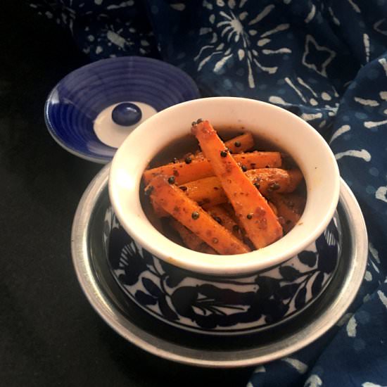 Instant Carrot Achar - Recipe photo by steamingpot