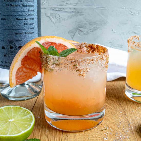 Mezcal Paloma - Recipe photo by peelwithzeal