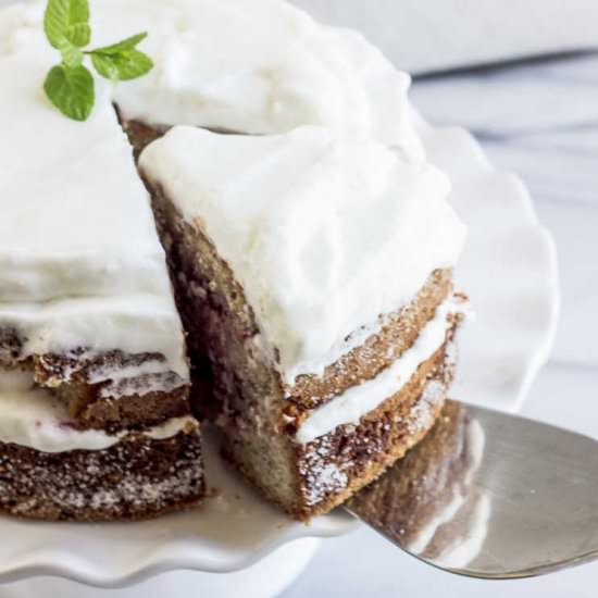 Almond Elderflower Cake - Recipe photo by The Hungary Buddha
