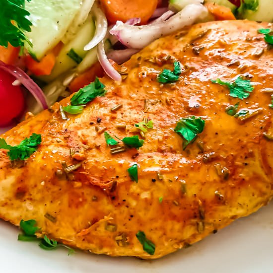 Oven baked chicken breasts - Recipe photo by Sheeba@gohealthy
