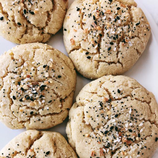 Grain-Free Everything Biscuits - Recipe photo by HungryBlonde