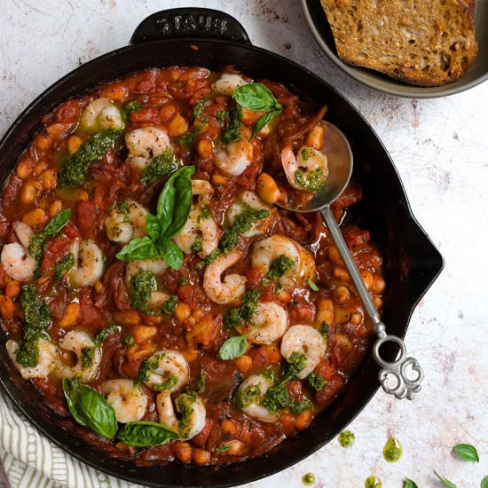 Herby shrimp with shallot sauce - Recipe photo by cherryonmysundae