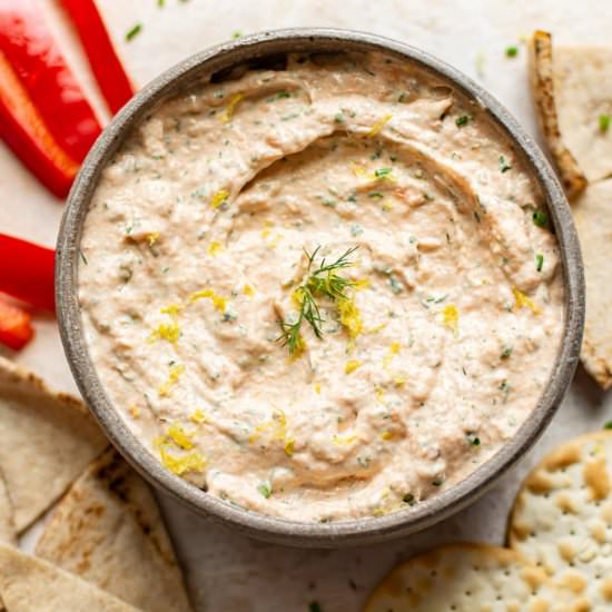 smoked salmon dip - Recipe photo by saltandlavender