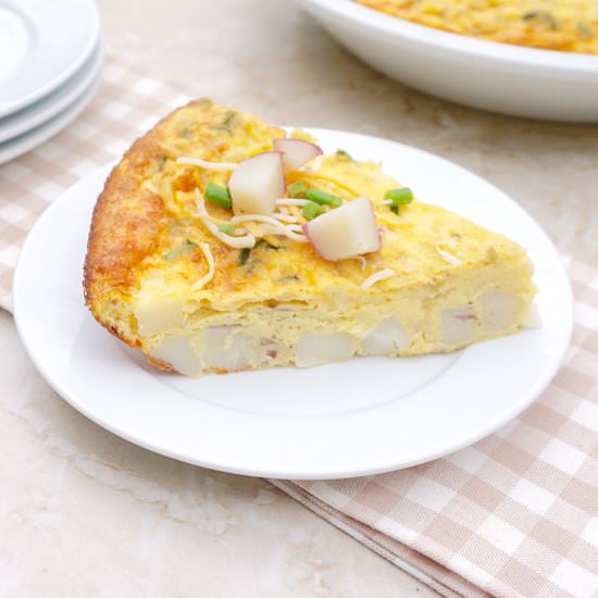 Potato Cheddar Frittata - Recipe photo by anothertablespoon