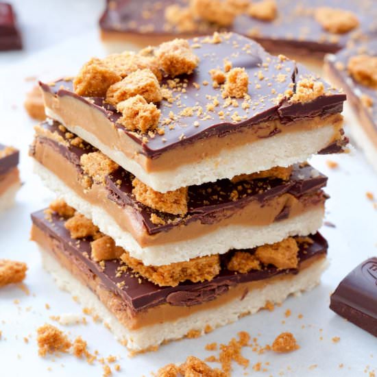 Biscoff Millionaire's Shortbread - Recipe photo by joskitchenlarder