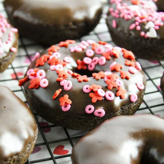 Baked Valentine's Day Donuts - Recipe photo by bakingyouhappier